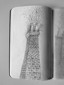 Chimney pencil sketch II image